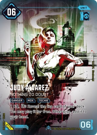 Judy Álvarez: Nothing to Doubt β171 — Welcome to Night City — Beta