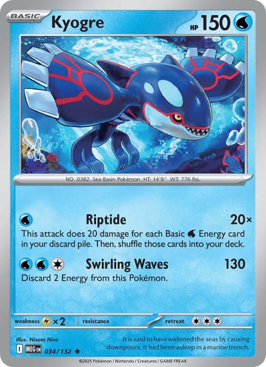 Kyogre 034 — Mega Evolution Set