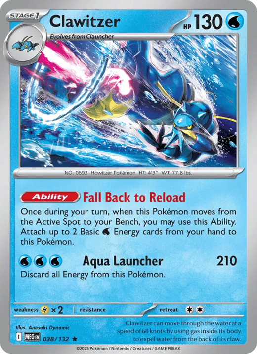 Clawitzer 038 — Mega Evolution Set