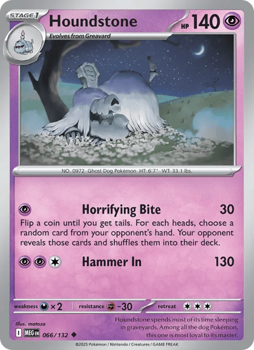 Houndstone 066 — Mega Evolution