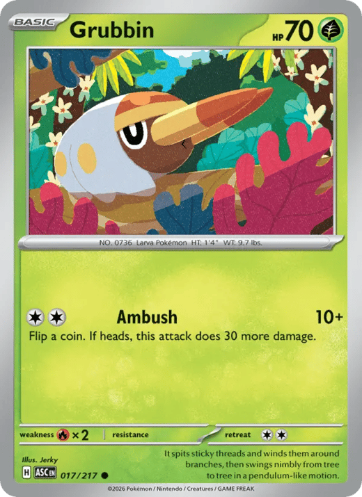 Grubbin 017 — Ascended Heroes Set