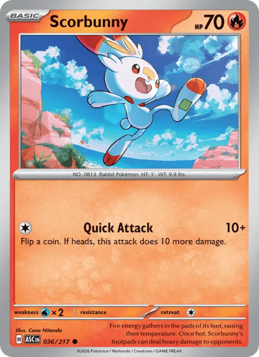 Scorbunny 036 — Ascended Heroes Set