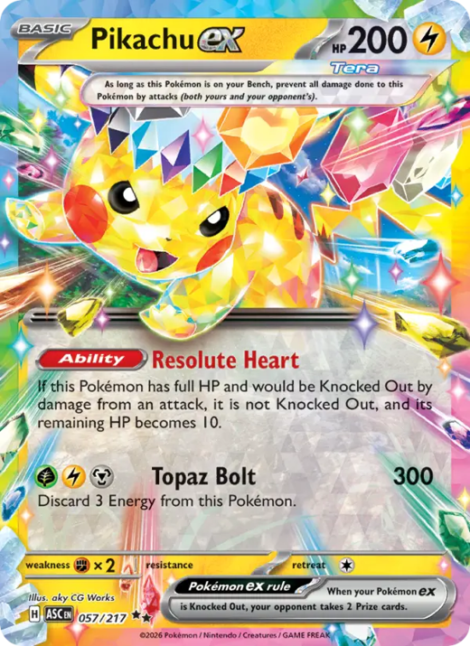 Pikachu-ex 57 — Héros Transcendants