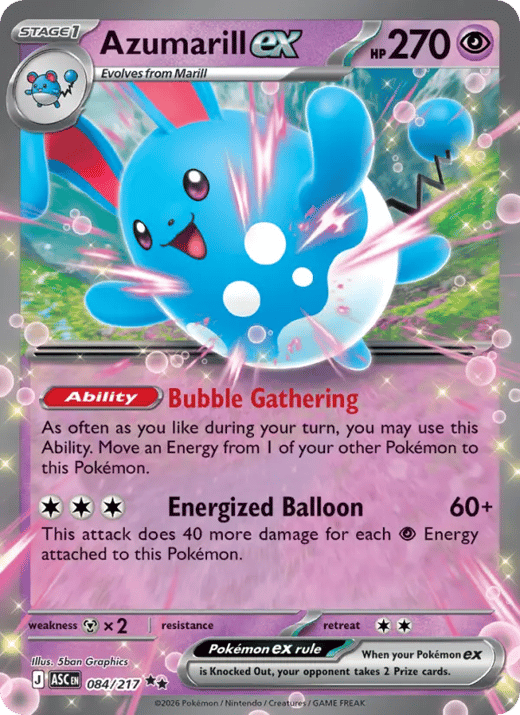 Azumarill ex 084 — Ascended Heroes