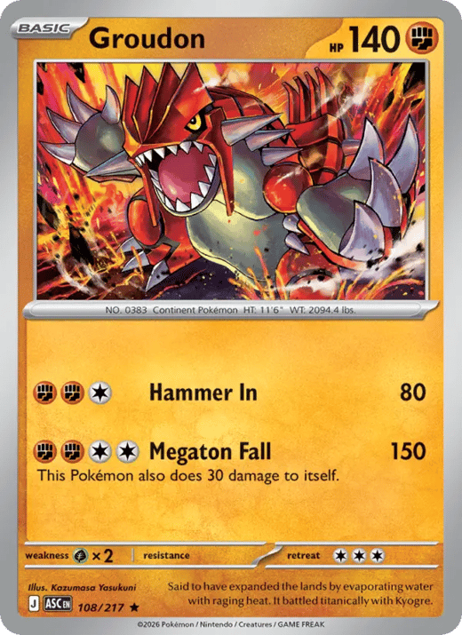 Groudon 108 — Héros Transcendants