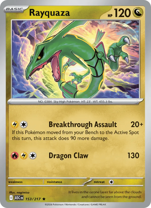Rayquaza 153 — Héros Transcendants