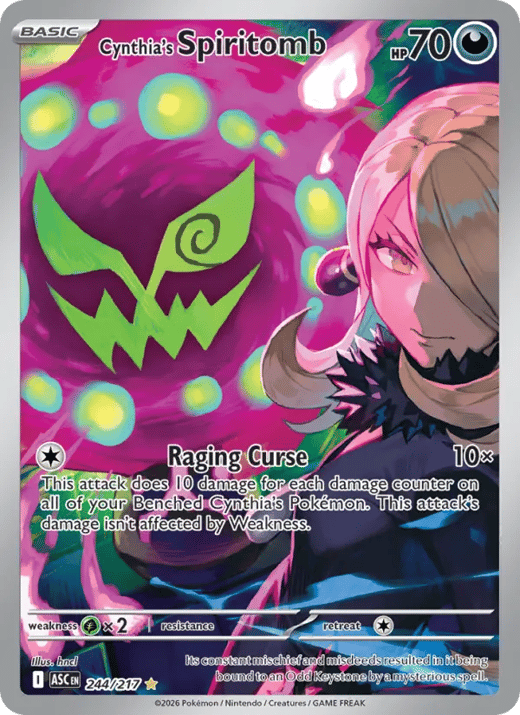 Spiritomb de Cynthia 244 — Héros Transcendants