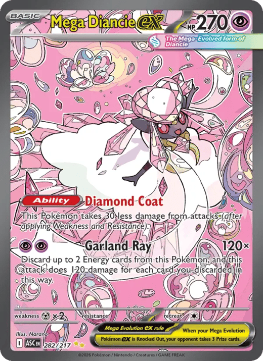 Méga-Diancie-ex 282 — Héros Transcendants