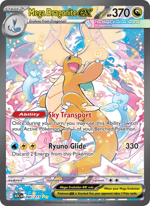 Mega Dragonite ex 290 — Ascended Heroes