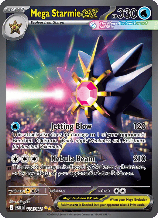 Mega Starmie ex 118 — Perfect Order