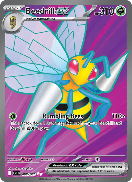 Beedrill ex 098 — Chaos Rising