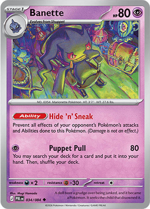 Banette 034 — Pitch Black