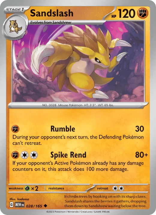 Sandslash 028 — 151