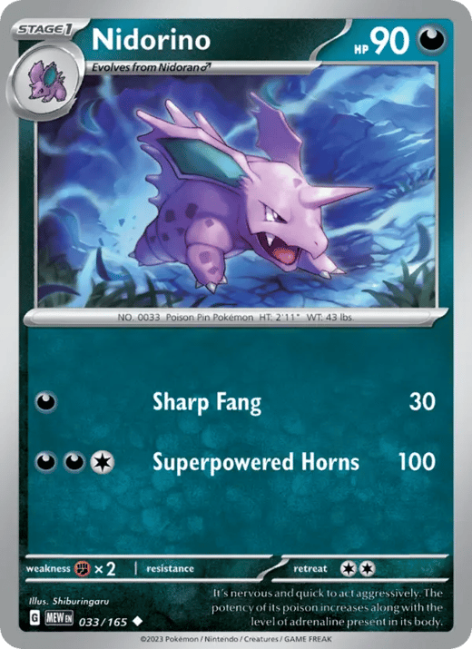 Nidorino 033 — 151