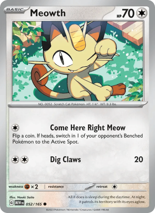 Meowth 052 — 151
