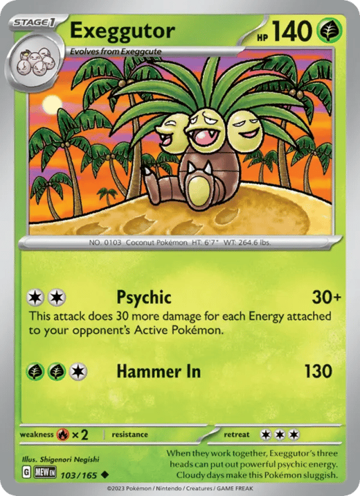 Exeggutor 103 — 151