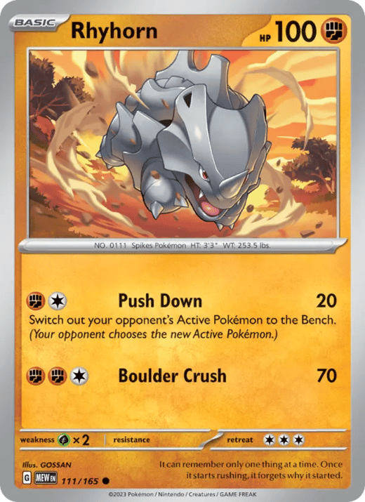 Rhyhorn 111 — 151