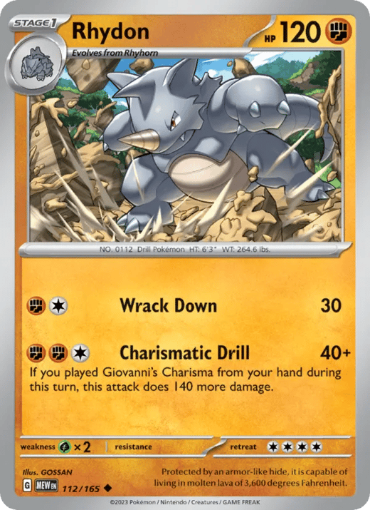 Rhydon 112 — 151