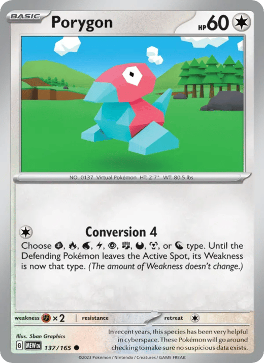Porygon 137 — 151