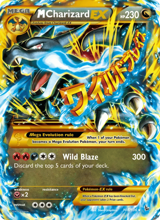 M Charizard EX 108 — Flashfire