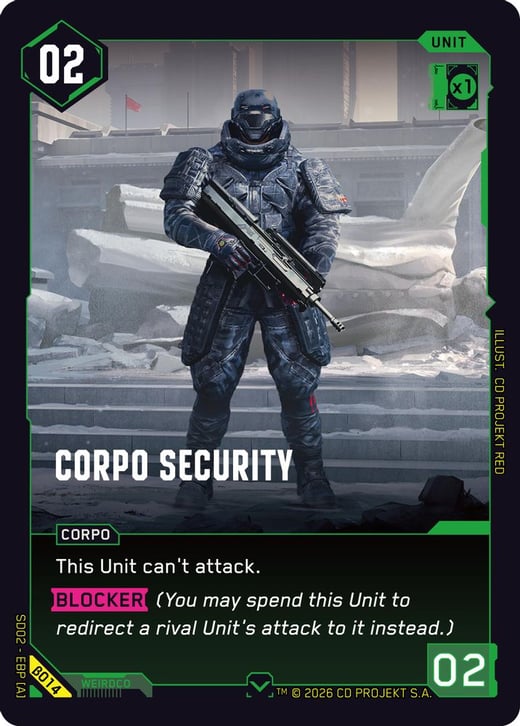 Corpo Security β014 — Embracing Power — Beta Starter Deck