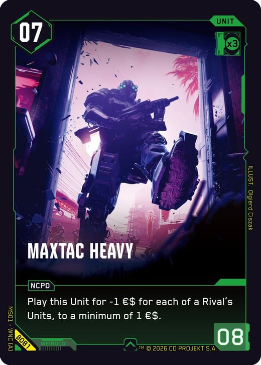 MaxTac Heavy β081 — Welcome to Night City — Beta