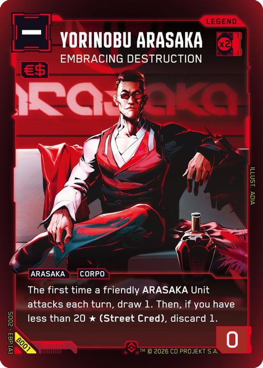 Yorinobu Arasaka: Embracing Destruction β001 — Embracing Power — Beta Starter Deck