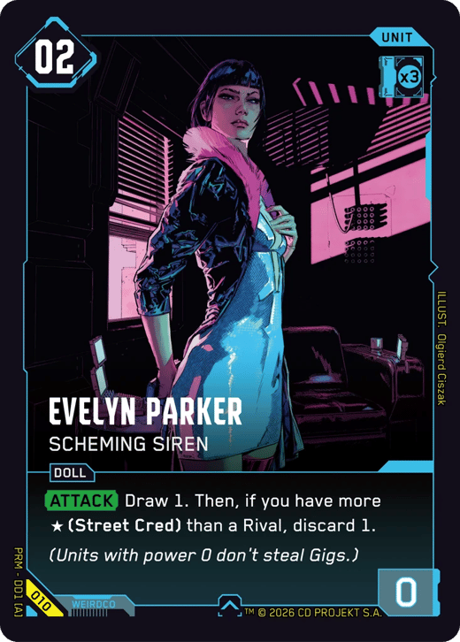 Evelyn Parker: Scheming Siren 010 — Merc Demo Deck