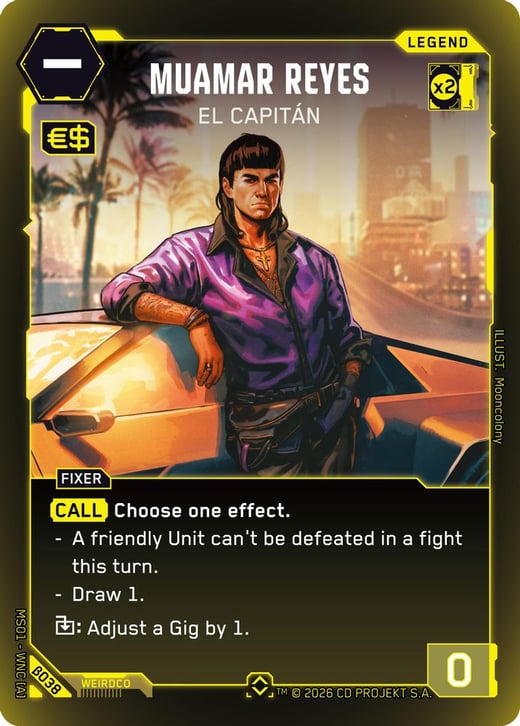 Muamar Reyes: El Capitán β038 — Welcome to Night City — Beta