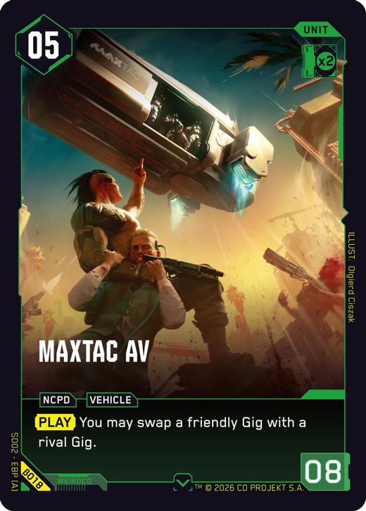 MaxTac AV β018 — Embracing Power — Beta Starter Deck