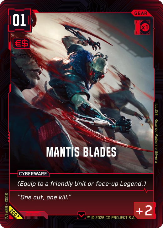 Mantis Blades β007 — Embracing Power — Beta Starter Deck