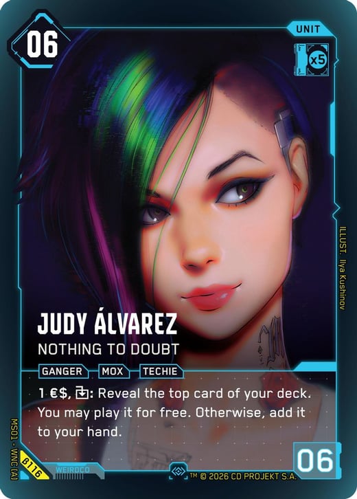 Judy Álvarez: Nothing to Doubt β116 — Welcome to Night City — Beta