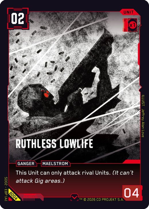 Ruthless Lowlife β004 — Embracing Power — Beta Starter Deck