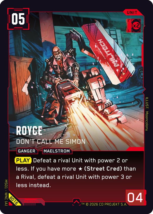 Royce: Don't Call Me Simon β016 — Welcome to Night City — Beta