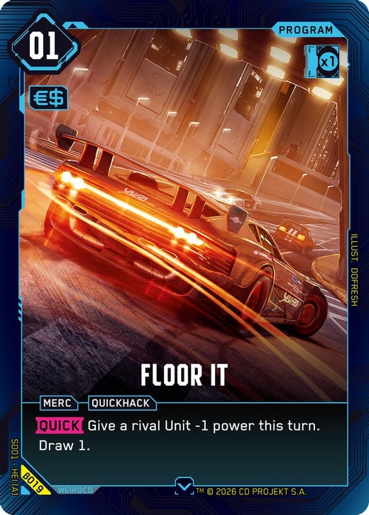Floor It β019 — The Heist — Beta Starter Deck
