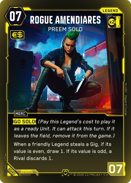 Rogue Amendiares: Preem Solo β040 — Welcome to Night City — Beta