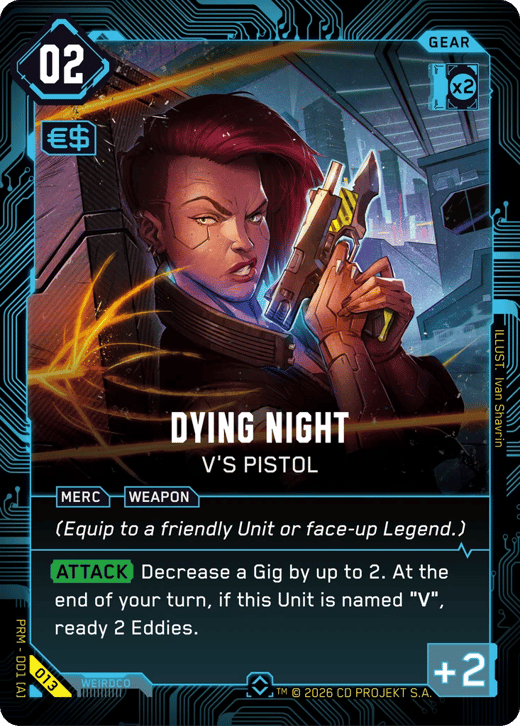 Dying Night: V's Pistol 013 — Merc Demo Deck