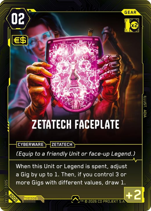 Zetatech Faceplate β009 — The Heist — Beta Starter Deck