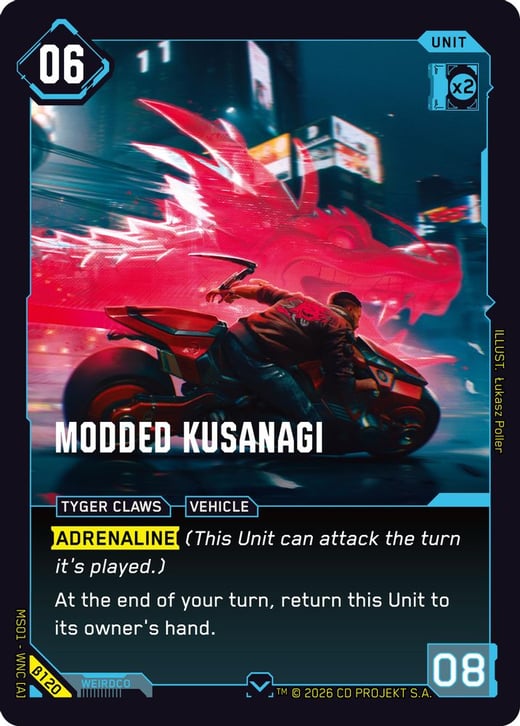 Modded Kusanagi β120 — Welcome to Night City — Beta