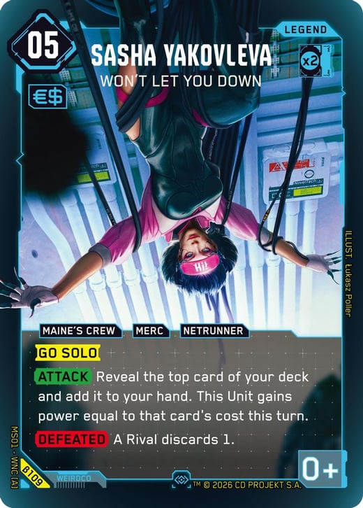 Sasha Yakovleva: Won't Let You Down β109 — Welcome to Night City — Beta