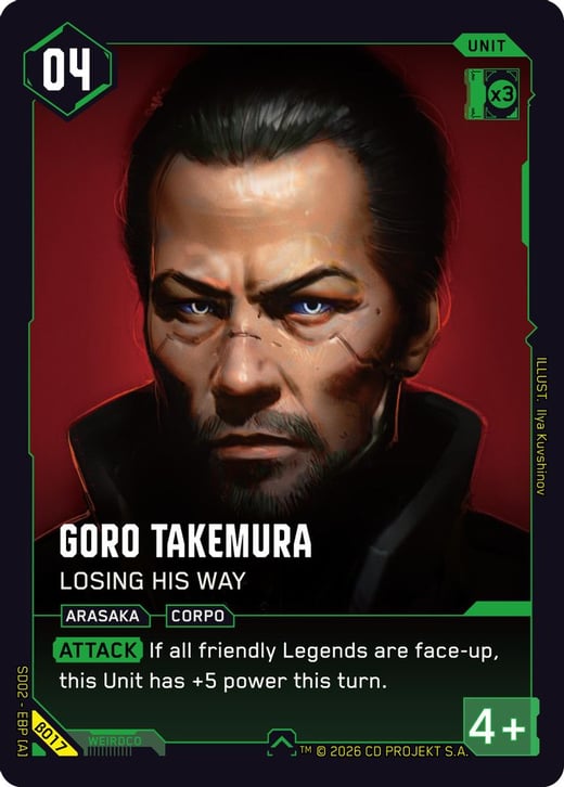Goro Takemura: Losing His Way β017 — Embracing Power — Beta Starter Deck