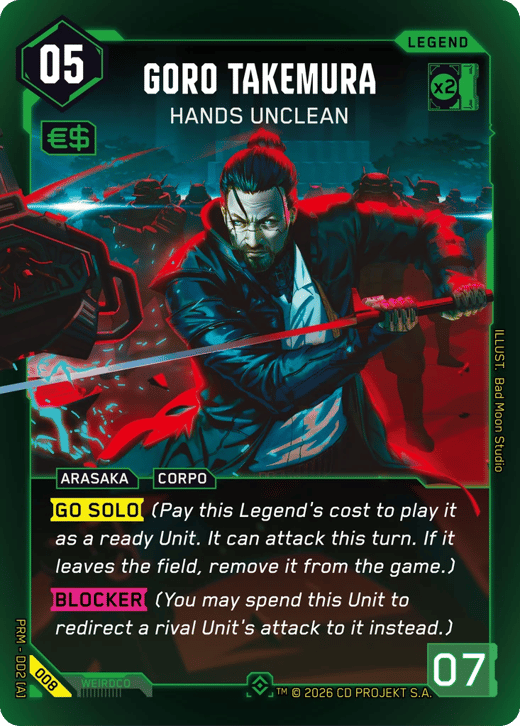 Goro Takemura: Hands Unclean 008 — Arasaka Demo Deck