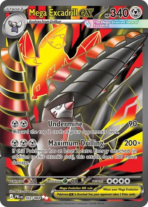 Mega Excadrill ex 103 — Pitch Black