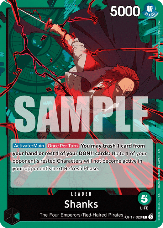 Shanks OP17-020 — OP-17 The World's Strongest Warriors