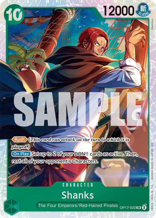 Shanks OP17-022 — OP-17 The World's Strongest Warriors
