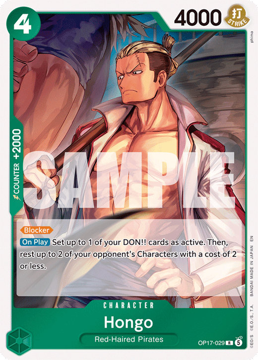 Hongo OP17-029 — OP-17 The World's Strongest Warriors