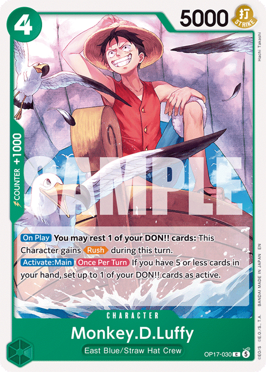 Monkey D. Luffy OP17-030 — OP-17 The World's Strongest Warriors