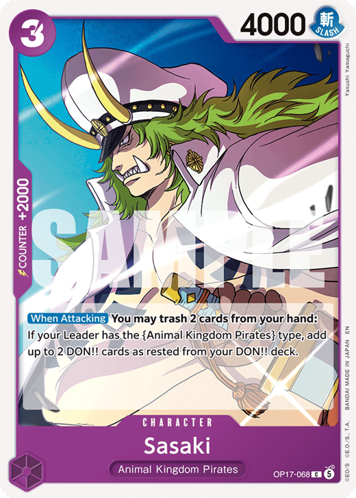 Sasaki OP17-068 — OP-17 The World's Strongest Warriors