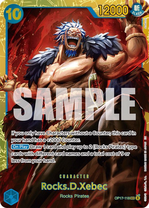 Rocks D. Xebec OP17-118 — OP-17 The World's Strongest Warriors