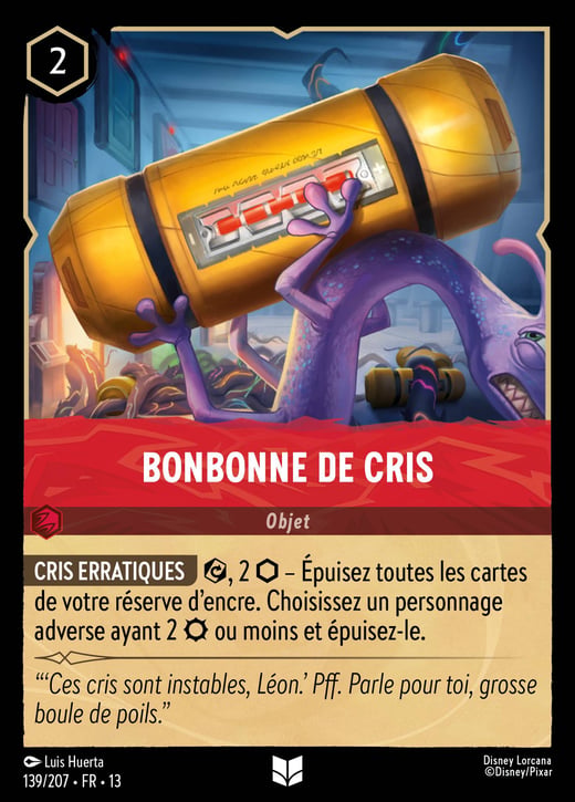 Bonbonne de cris 139/207 — Attack of the Vine!